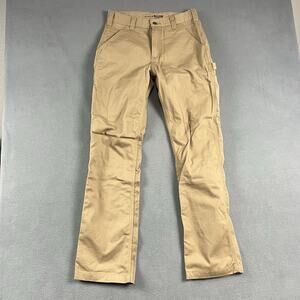 Carhartt Pants Mens 30X32 Beige Relaxed Fit Workwear Outdoor Carpenter Jeans